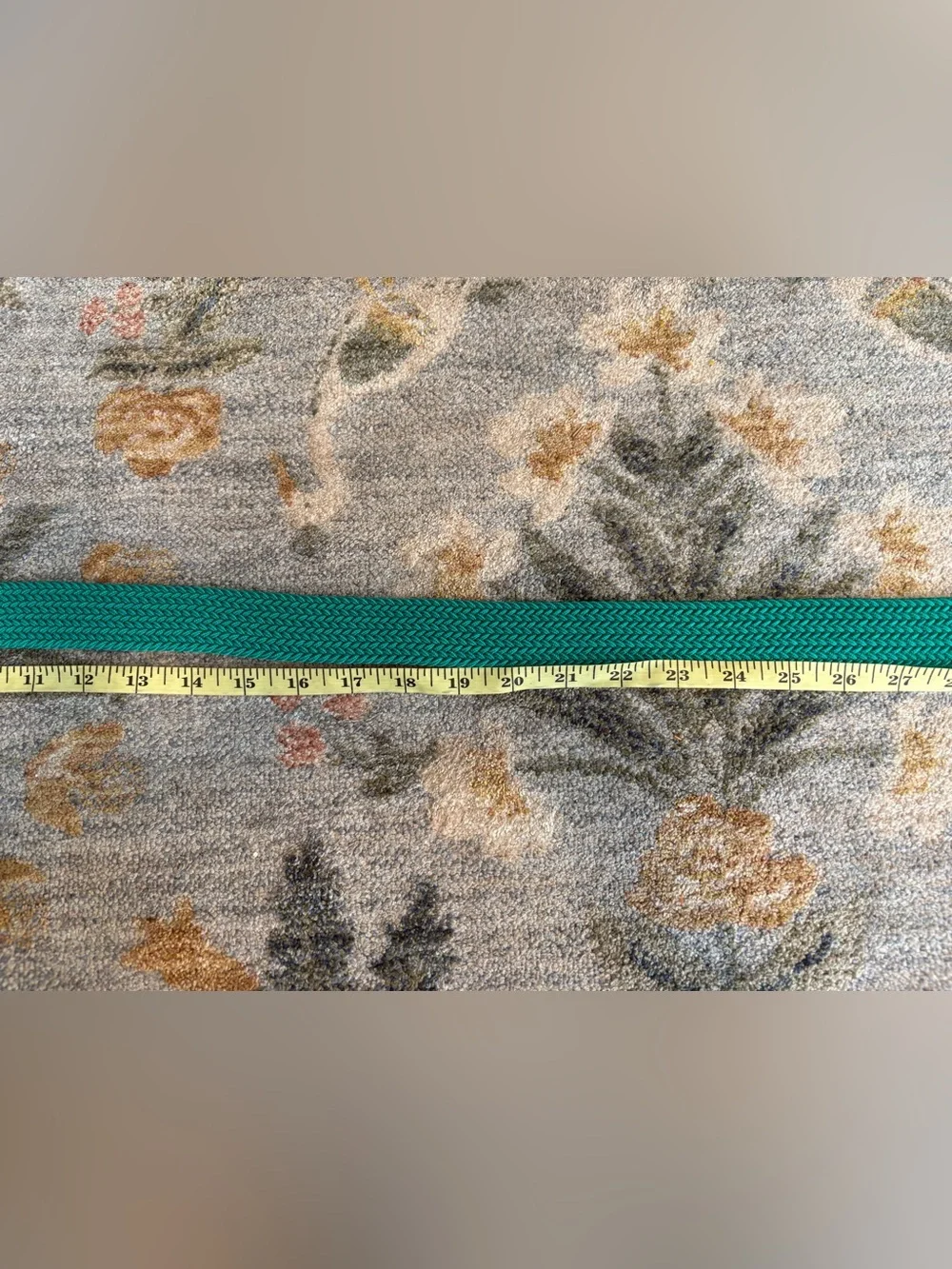 J. Crew Braided Belt in Green with Leather Detail Size Large - Picture 4 of 7